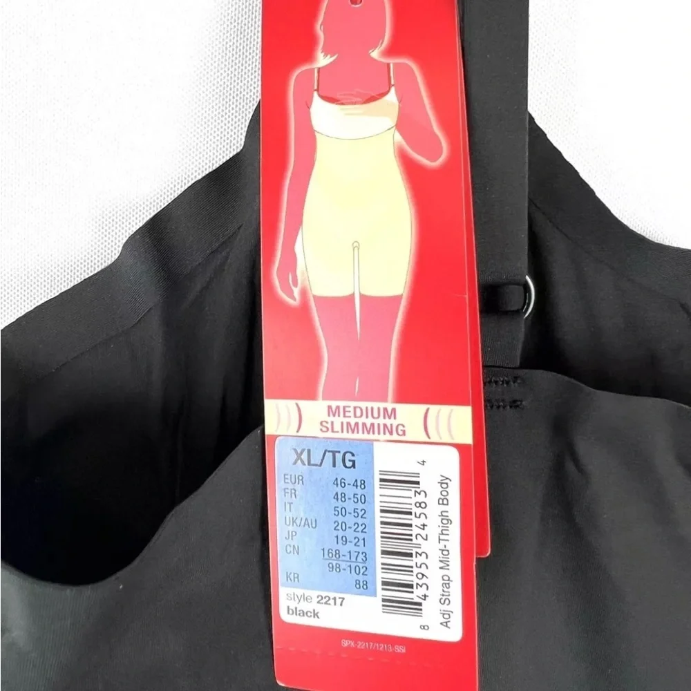 Spanx Women’s Black Slimming Body Shapewear One Piece Size XL
